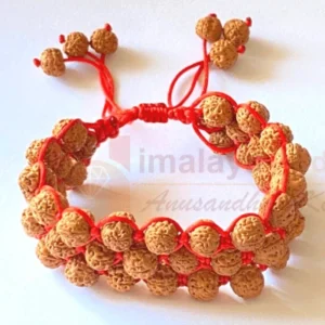 5 Face Rudraksh Arm Bracelet in Thread
