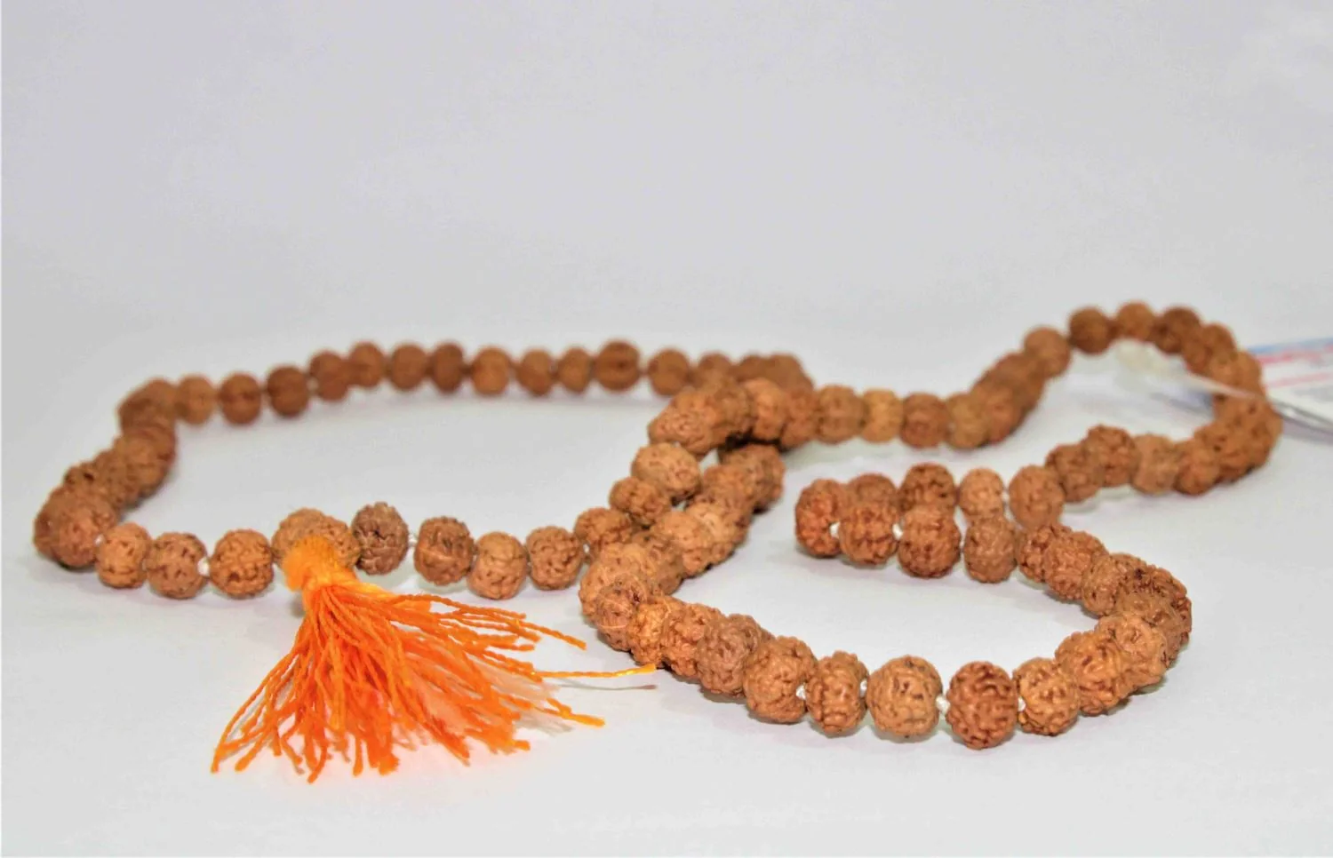 Natural 7 Mukhi Rudraksh Mala -Indonesian Origin (108+1) Beads - Image 2