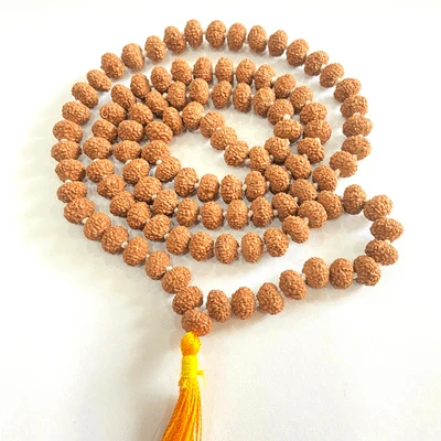 Natural 8 Mukhi Rudraksh Mala (108 + 1 Beads - Indonesian) - Image 3