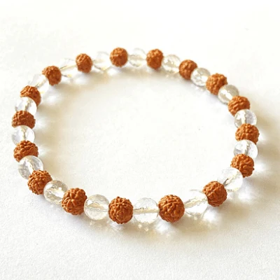 Rudraksh Sphatik Bracelet